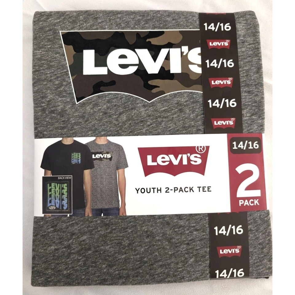 Levi's (TWO) Boys T-Shirts Size 14/16 WITH TAGS