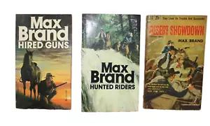 Vintage 1970s Western Paperback Book Lot of 3 by Max Brand - Picture 1 of 2