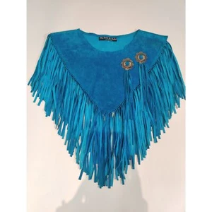 Sante Fe Halsband von CARLENE Türkis Wildleder mit Silber Conchos - Bild 1 von 9