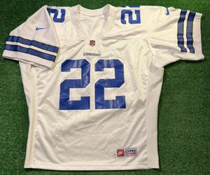 Vintage 1998 Nike Pro Line Authentic White Jersey Dallas Cowboys Emmitt Smith 52 - Picture 1 of 8