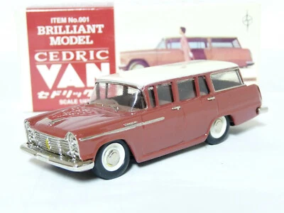 Brilliant 1/43 1960 Nissan Cedric Type 30 Wagon Handmade White Metal Model Car - Image 1 of 2
