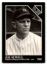1991 Conlon Collection TSN #275 Joe Sewell    New York Yankees Baseball ID:52957