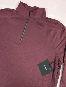 01. Algo Vancouver Performance 1/4 Zip Pullover Mens Medium Burgundy NWT - Picture 1 of 9