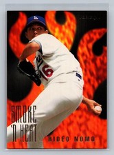 1996 Fleer Smoke 'N Heat Hideo Nomo #8 Los Angeles Dodgers