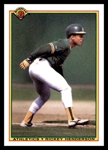 1990 Bowman #457 Rickey Henderson Oakland Athletics