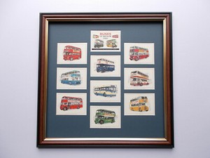TRADE CARDS BY GOLDEN ERA - BUSES IN BRITAIN 1960'S FRAMED