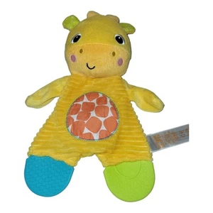 Bright Starts Snuggle Giraffe Teether Crinkle Plush Yellow Baby Toy 11" - Picture 1 of 7