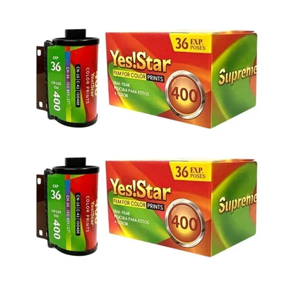 *10-PACK* YES!STAR SUPREME 400 COLOR NEGATIVE FILM- 35mm ROLL FILM, 36 EXPOSURES - Image 1 of 3