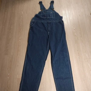 Boulder Creek Jeans Latzhose Herren 50x38 BIG Dark Wash Workwear Raw Hem - Bild 1 von 15