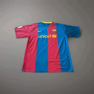 Nike Sphere Dry Dri-Fit FC Barcelona UNICEF Soccer Jersey L-XL? Ronaldinho #10 - Picture 1 of 20