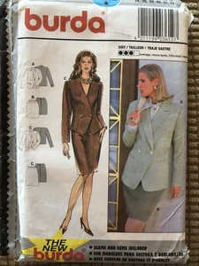 The New Burda Jacket Skirt Pattern 3612 Misses Size 8 10 12 14 16 18 Uncut - Picture 1 of 3