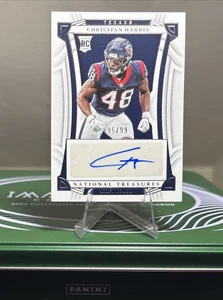 Panini National Treasures Christian Harris RC 2022 automático 95/99 RC #127 - Imagen 1 de 2