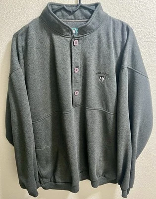 Vintage BIG DOGS (Mens X-Large) XL Gray Pullover  3 Button Sweater Logo - Image 1 of 4