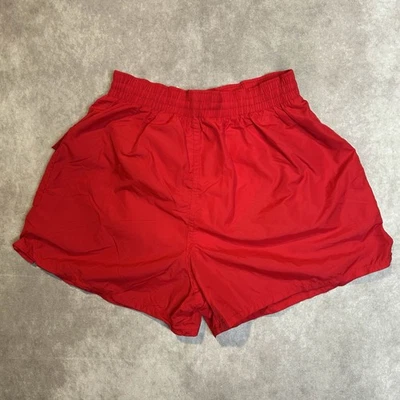 Vintage Retro Red Nylon Dolfin International Shorty Shorts Men’s Medium Pocket - Image 1 of 4