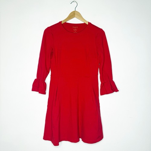 Abito Kate Spade Bloom Street rosso manica a campana taglia media