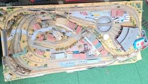 Märklin mini-club 1:220 Z-Spur "Fertiganlage" 120 x 60 cm mit u.a. Drehscheibe - Bild 1 von 15