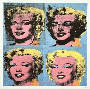 ANDY WARHOL - Marilyn Monroe - signed, numbered 60/500, 50x50cm, CMOA - Picture 1 of 6