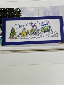Deck The Halls Snowmen Pattern Pages From Book Cross Stitch - Picture 1 of 3