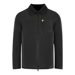 Lyle & Scott Twill Black Overshirt Jacket - Picture 1 of 3