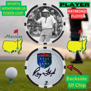1976 Masters Winner Raymond Floyd Poker Chip With Signature - Picture 1 of 2