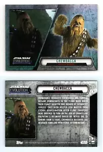 Chewbacca #55 Star Wars Evolution 2016 Topps Trading Card - Picture 1 of 1