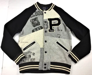 Chaqueta de béisbol Polo Ralph Lauren Stadium Patchwork Letterman Varsity Rugby NY S - Imagen 1 de 11