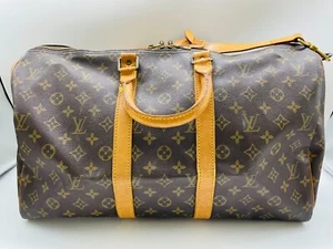 Louis Vuitton Boston Bag Monogram Keepall Bandouliere 45 M41418 270546 - Picture 1 of 22