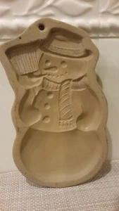 Vintage braune Tasche Plätzchen Kunst Form Schneemann 1989 Hill Design gebraucht - Bild 1 von 4