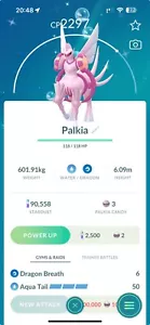 Pokémon Shiny Palkia Origin 80k Polvere di Stelle - MlNl P T C - GO Leggi Descrizione - Foto 1 di 1