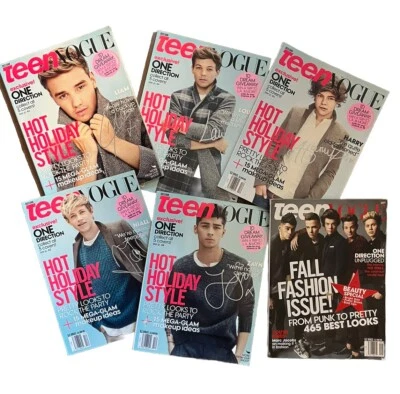 Teen Vogue Magazine 2013 One Direction Complete Set Niall Harry Liam Zayn Louis - Image 1 of 4