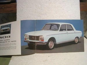 SUPERBE CATALOGUE DEPLIANT PUBLICITAIRE ANCIEN PEUGEOT 304 - Imagen 1 de 7