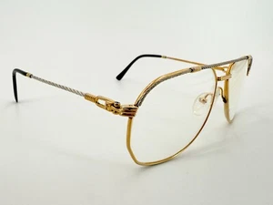 Gafas de sol FRED France America Cup MARCOS cuerda dorada plateada 140 mm K792 de colección - Imagen 1 de 8
