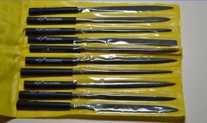 set 10 Needle File for Luthier Guitar Nut Bridge Saddle Slot Fret Dressing Tool - Bild 1 von 2