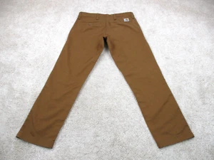Carhartt WIP Pants Mens 29x26 Brown Sid Work In Progress Chino Khaki Work Wear - Picture 1 of 12