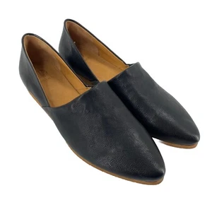 Coclico Padu Flats Black Soft Leather Point Toe Womens 39.5 US 8.5 / 9 - Picture 1 of 14