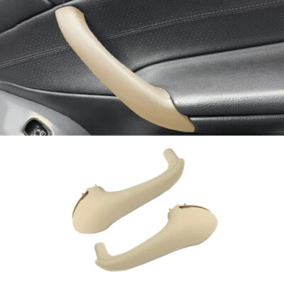 Cubierta de manija de puerta izquierda y r beige 2 piezas para Mercedes Benz Clase C W203 C230 C240 Foto 1 de 4