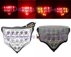 LED Tail Light Integrated Brake Turn Signals For Yamaha FZ6 FZ6N FZ600 2004-2009 - Foto 1 di 16