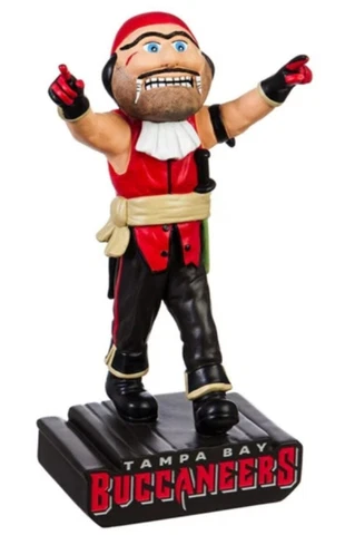 Tampa Bay Buccaneers Mascot 12" Statue Cover