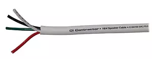 Monster Cable CI S16-4 W Auftragnehmer Serie 4 Leiter in der Wand Lautsprecherkabel 60 Fuß - Bild 1 von 1