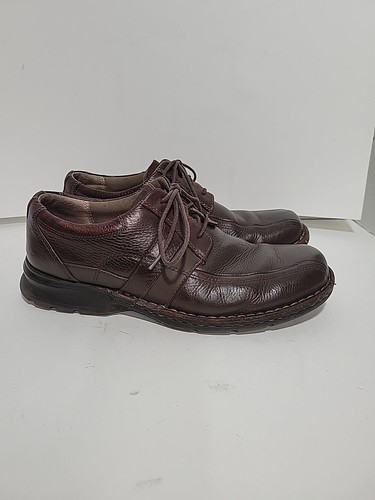 CLARKS 86235 SCARPE OXFORDS CASUAL DA UOMO IN PELLE MARRONE 11M