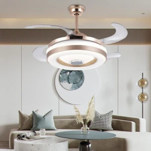 42" Invisible Colorful Bluetooth Music Fan Light Remote Control LED Light Sheet - Picture 1 of 7