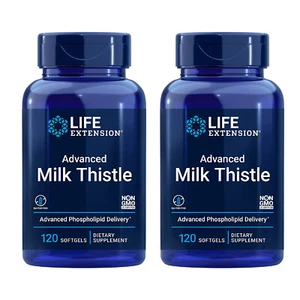 Life Extension Advanced Milk Thistle Spectrum Support for Liver Health 120 Sg 2P - Picture 1 of 3