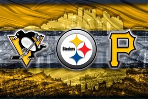 Pittsburgh Sports Teams Poster, Penguins Pirates Steelers 20x30in Free Shipping - Picture 1 of 3