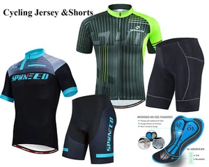 Juegos de camisetas de bicicleta para hombre pantalones cortos de ciclismo de carretera acolchados absorbentes profesionales uniformes de ciclista - Imagen 1 de 14