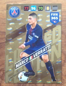 MARCO VERRATTI. Panini FIFA 365 Adrenalyn XL 2018 Limited Edition. Free UK P&P - Picture 1 of 3