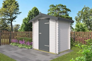 19 mm Gerätehaus 200x155 cm Gartenhaus Blockhaus Holzhaus Holz Schuppen Bausatz - Bild 1 von 2