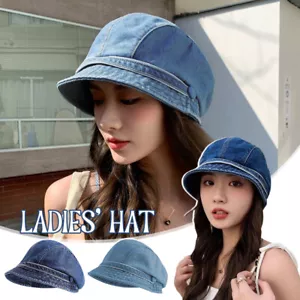 Retro Fisherman Hat Womens Fashion Solid Color Beret Hat Cowboy Hats - Picture 1 of 15