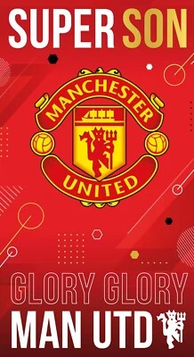 MANCHESTER UNITED FC Son Birthday Card Manchester United Man Utd Card Official Product