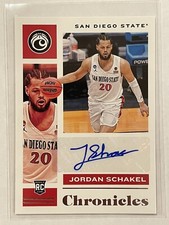 2021 Panini Chronicles Draft Picks Jordan Schakel Rookie Auto #CR-JSC Basketball