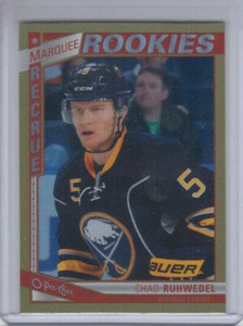 13/14 OPC Buffalo Sabres Chad Ruhwedel Marquee Rookies Rainbow RC card #592
